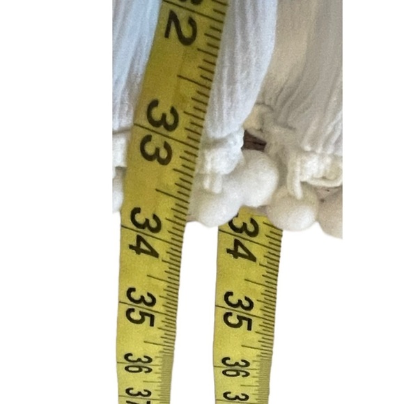 Tiana B. White shirt sleeve textured boho midi dress size 12 - Picture 10 of 11